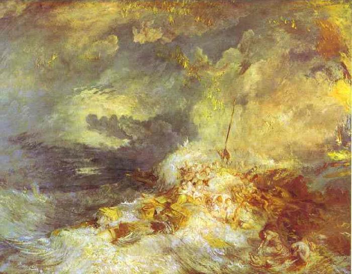 J.M.W. Turner Fire at Sea France oil painting art